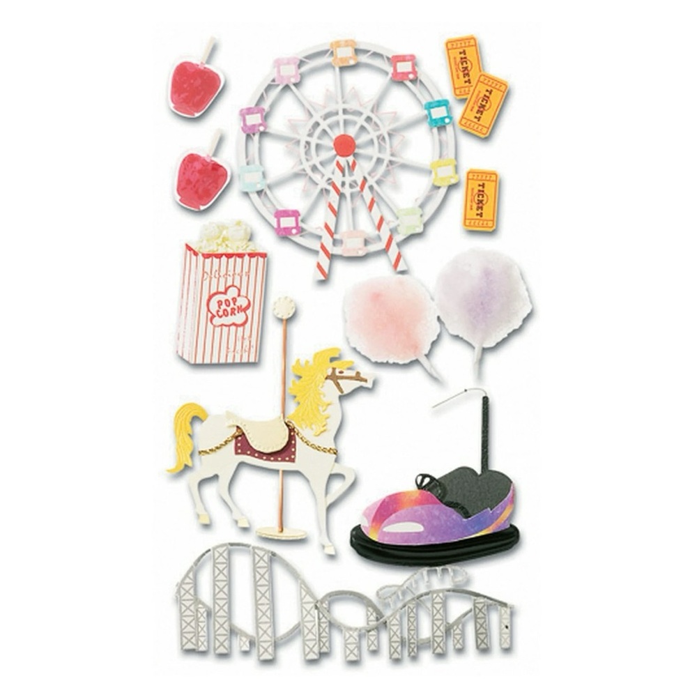 JOLEE'S BOUTIQUE DIMENSIONAL STICKERS-CARNIVAL - BRAND NEW